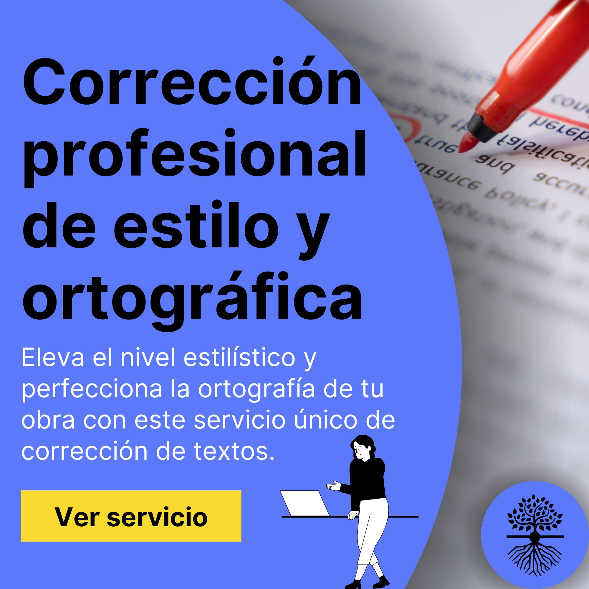 Servicio de corrección de estilo y ortotipográfica