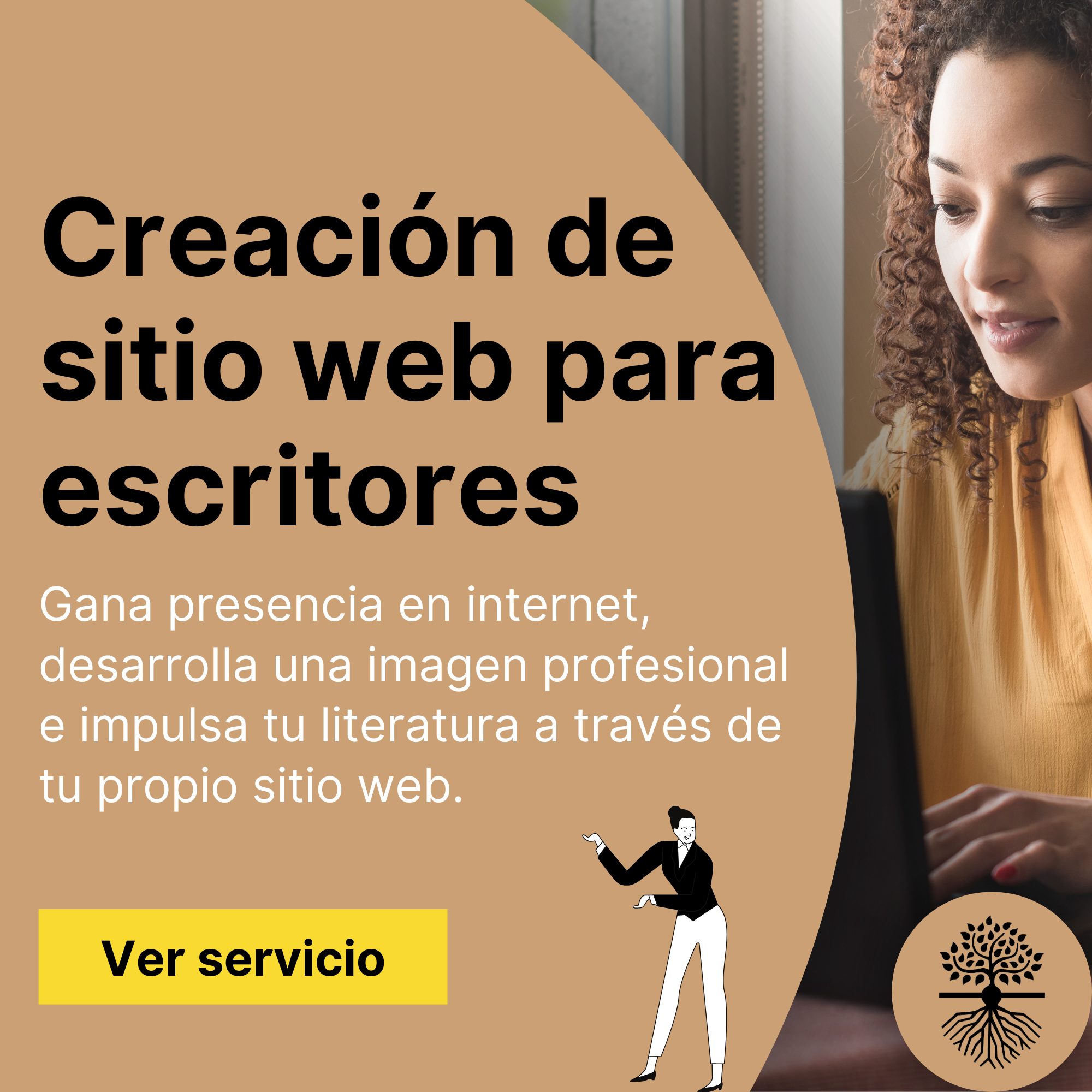 Servicio de creación de sitio web para escritores